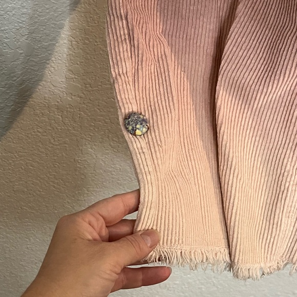 House of Sunny The fades corduroy high waisted pink pants Bohemian Artsy Gypsy - Picture 4 of 10